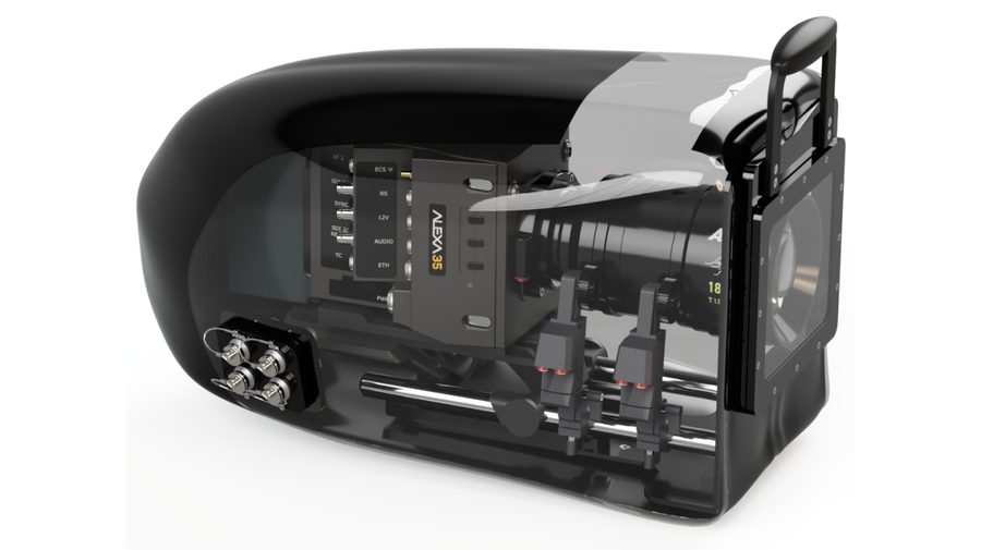 Scubacam housing fitted for an Arri Alexa camera