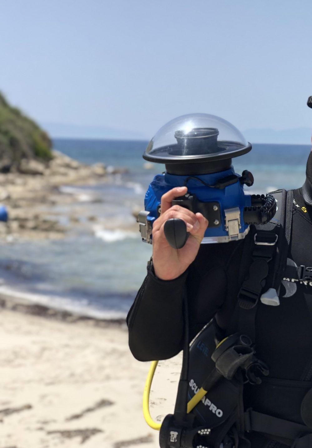 Aquatech housings at the beach